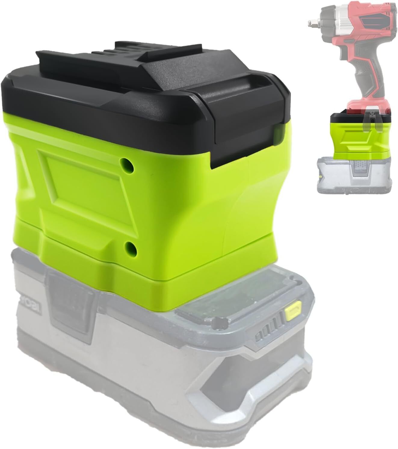 Power Tools Ryobi - Adattatore per Batteria Ryobi 18V Li-ion,