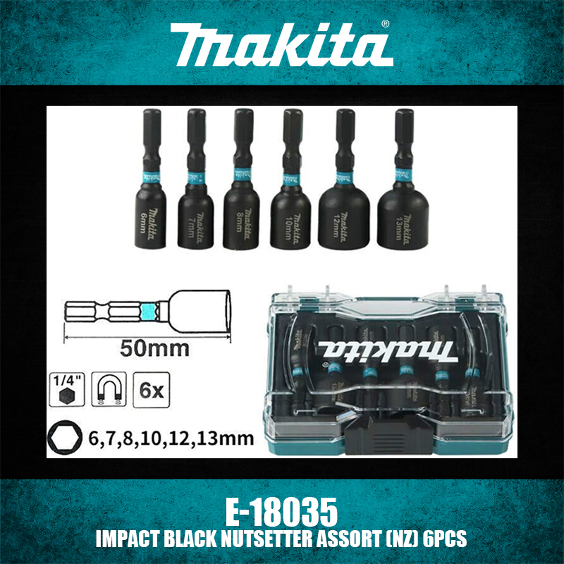 Power Tools Nz - Makita E-18035 IMPACT BLACK Set di