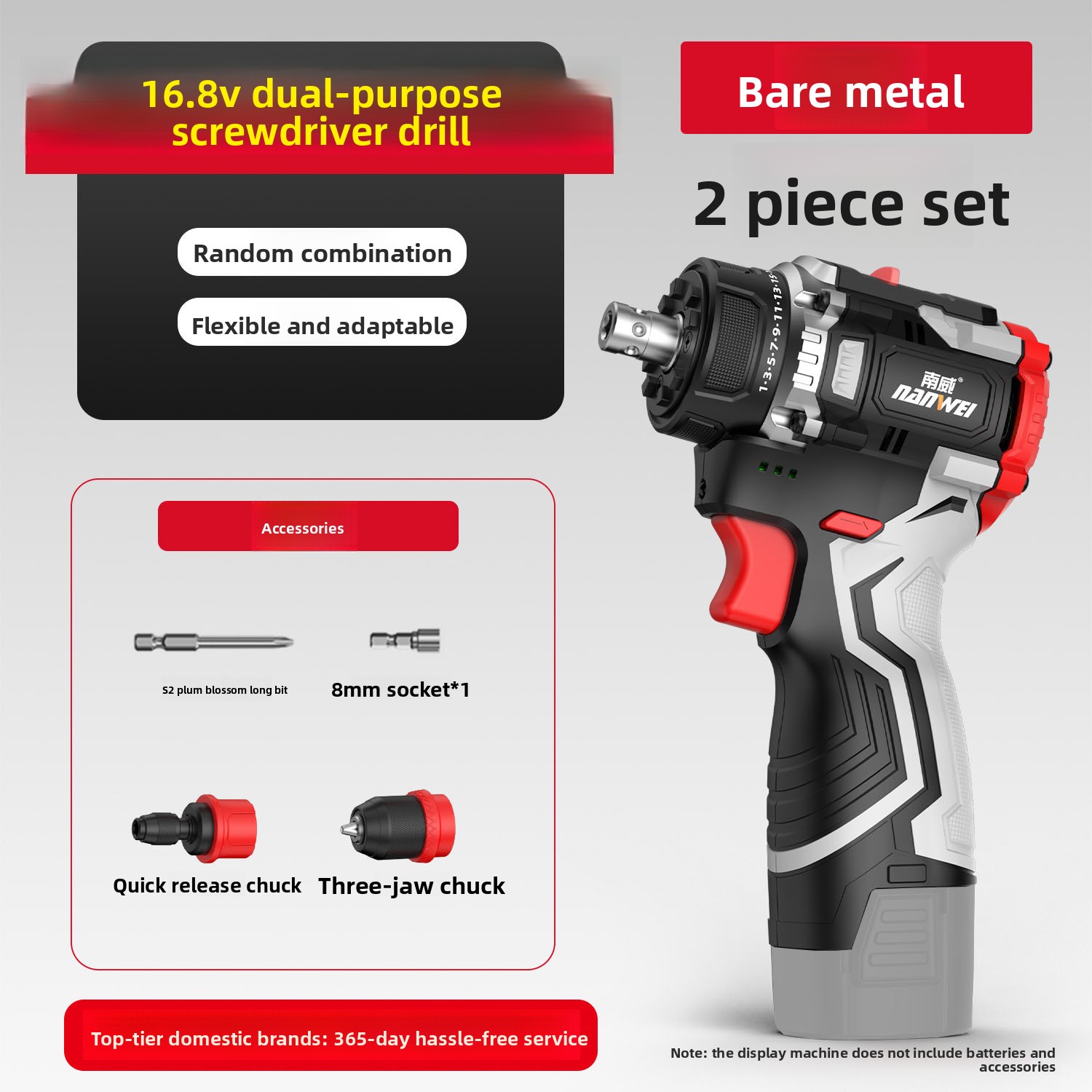16.8V Trapano multi-testa Batt - Power Tools Used recensione e prezzo