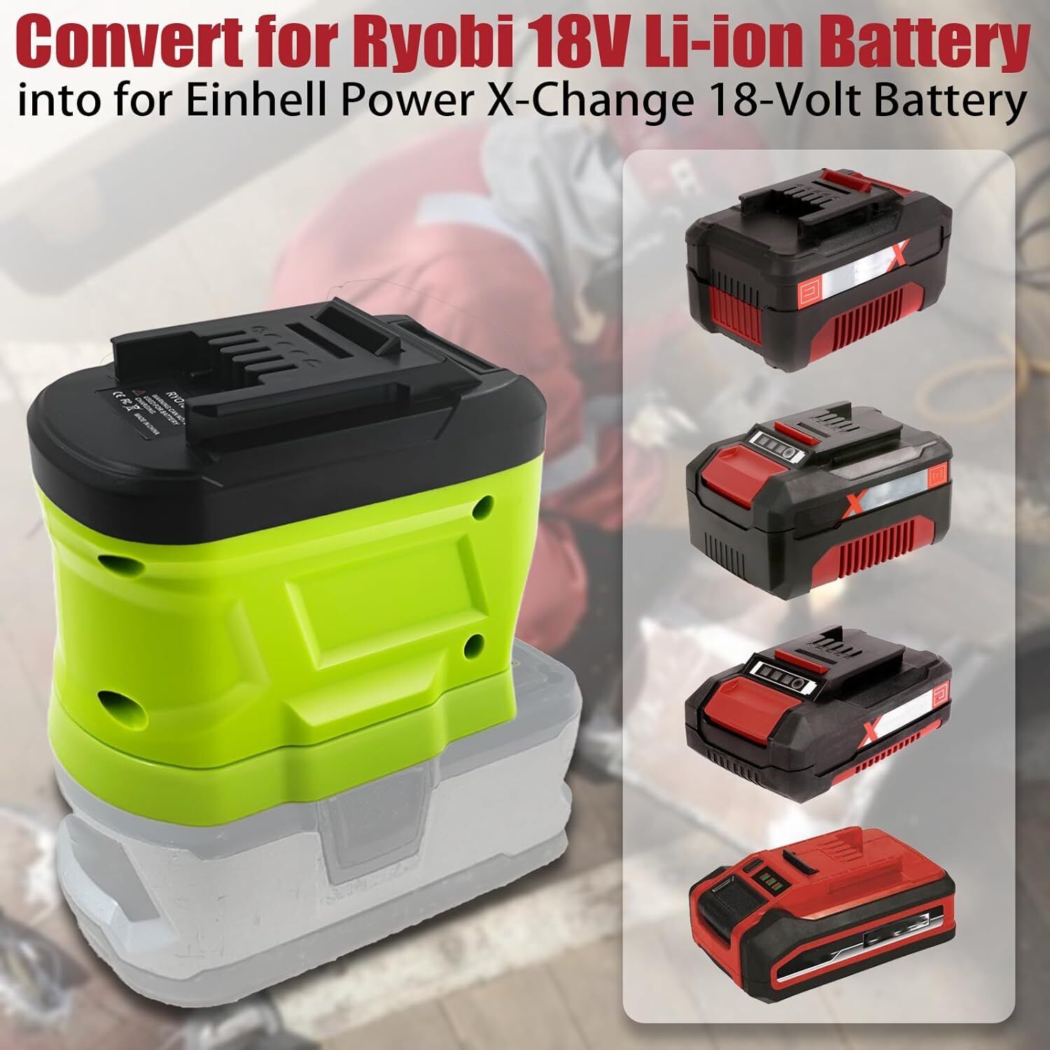 Adattatore per Batteria Ryobi  - Power Tools Ryobi recensione e prezzo
