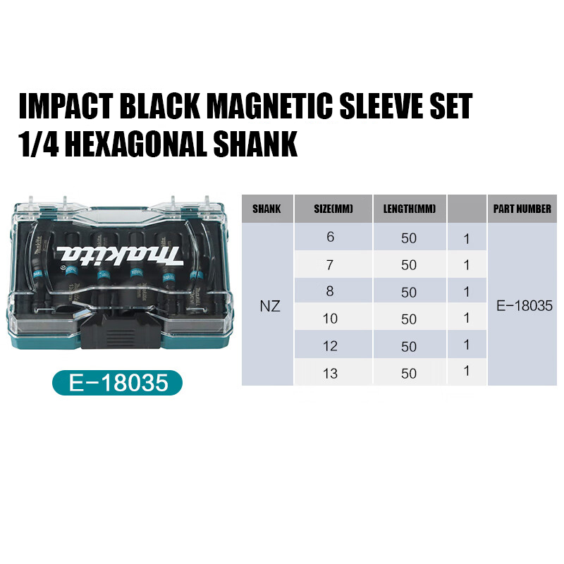 Makita E-18035 IMPACT BLACK Se - Power Tools Nz recensione e prezzo